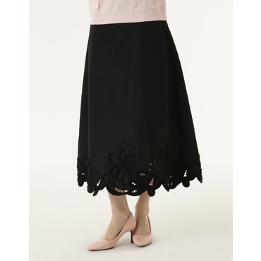 손정완 꽃자수펀칭스커트 ZDK5151040