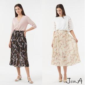 젬마젬마/Jem.A 여성 플라워 포인트 롱 스커트 1종