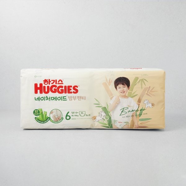 [NEW] 하기스 네이처밤부팬티6 점보형 남아 38매