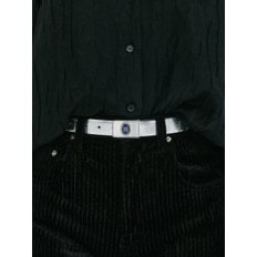 ZEMEN Reversible Pendant Belt - Silver