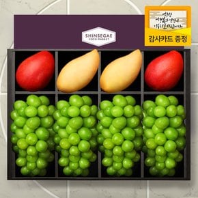 [명절이후 순차출고][산지직송] 가든 10호 과일 선물세트 샤인4입 애망2입 골망2입 4.1kg (보자기 포장)