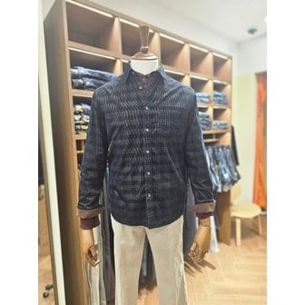 브렌우드 [여주점] 코오롱 브렌우드 남성 체크 코듀로이 캐주얼셔츠 BRSAW25551GRD