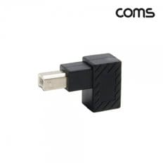 USB 젠더 USB 2.0 B M F 좌향 꺾임