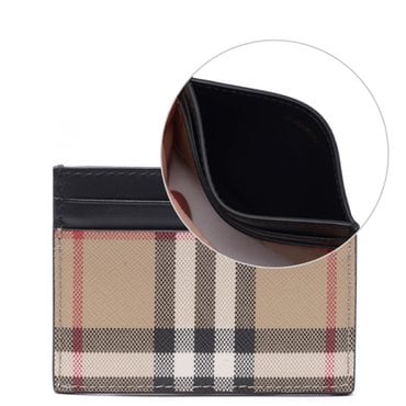 버버리 23SS 여성 빈티지 체크 카드지갑 (8058011 ARCHIVE BEIGE BLACK 23S)