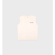 공식 온라인 Italic Logo V-Neck Vest 이탤릭 로고 브이넥 조끼 맨투맨 SRB2KT303IV