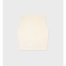 공식 온라인 Italic Logo V-Neck Vest 이탤릭 로고 브이넥 조끼 맨투맨 SRB2KT303IV