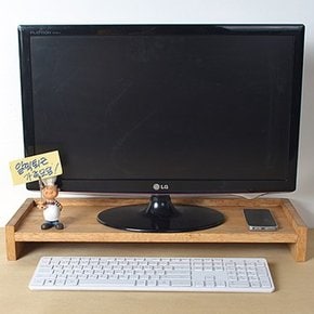 디자인엔씨 원목고급형 울타리모니터받침대 네츄럴MU11