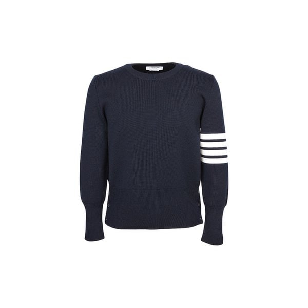 25FW 4바 밀라노 스티치 클래식 풀오버 니트 네이비 MKA189A 00014 415