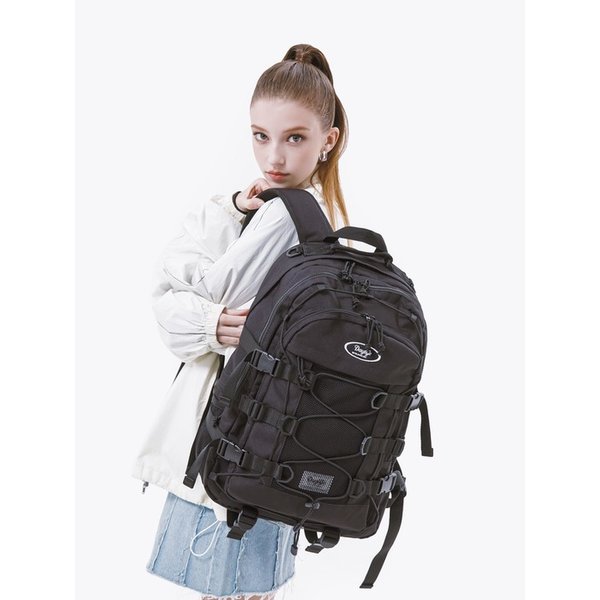 더블 스트링 백팩 (블랙)