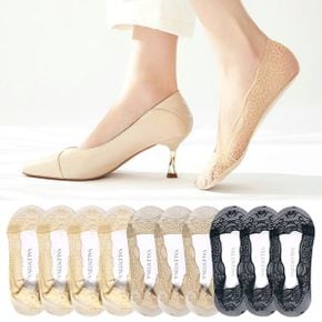 사이즈업 올레이스 덧신 10켤레 전체 실리콘 페이크삭스 미끄럼방지 벗겨짐NO_P397910574