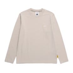 N243UTS910 팔코 스몰 로고 긴팔 라운드티 SAND BEIGE