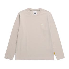 N243UTS910 팔코 스몰 로고 긴팔 라운드티 SAND BEIGE