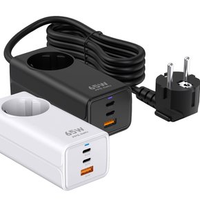1구 멀티탭 3포트 USB 65W 고속 충전기 UM2 UMAC-65WPDGAN2