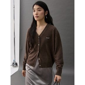 AUNE CASHMERE CARDIGAN - BROWN