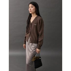AUNE CASHMERE CARDIGAN - BROWN