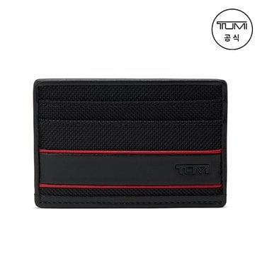 TUMI [TUMI KOREA] 알파 슬림 카드 케이스 블랙 레드_01192259DRED2