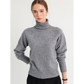 로모 터틀넥 울 니트_차콜 / LOMO TURTLENECK WOOL KNIT_CHARCOAL