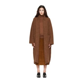 브라운 더블 페이스 롱 코트 AW26C1370Y119 Rust R03