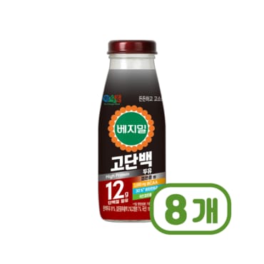  베지밀 고단백두유 검은콩 병음료 190ml x 8개