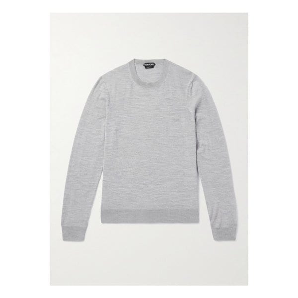 슬림핏 울 스웨터 그레이 1647597340172822