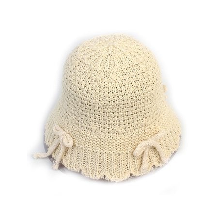 유니버셜케미스트리 Vintage Ribbon Ivory Bucket Hat 버킷햇