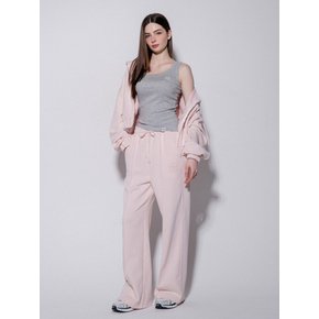 CLOVER PIN TUCK SWEAT PANTS_PINK