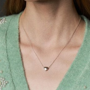 [안유진, 헤이즈, 여자(아이들)미연 착용] heart texture pendant necklace