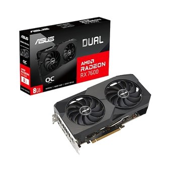 에스투씨엔아이 ASUS DUAL 라데온 RX 7600 O8G OC D6 8GB