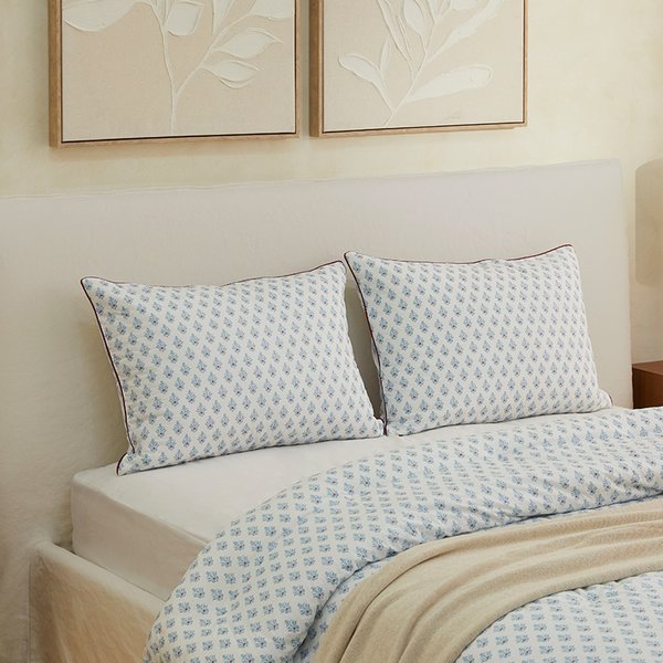 블루벨 60수 고밀도워싱면 베개커버