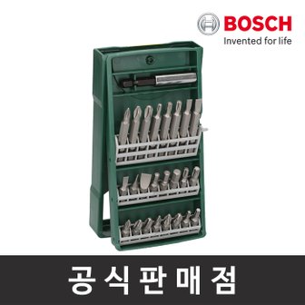 보쉬 정품 25PCS 스크류드라이버 비트 세트 비트날 마그네틱 유니버설 홀더 포함