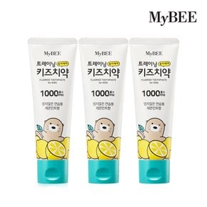 트레이닝 충치케어 키즈치약 (레몬민트향) 100g 3개