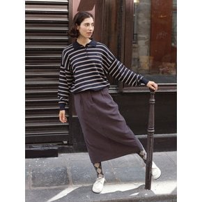 Pin-Tuck Long Skirt (2color)
