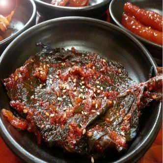  양념깻잎장아찌 500g 아이스팩포장 잘 삭혀진 깻잎 (W16D63B)