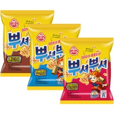 오뚜기 뿌셔뿌셔 3종 총12개 불고기4+바베큐4+떡볶이4