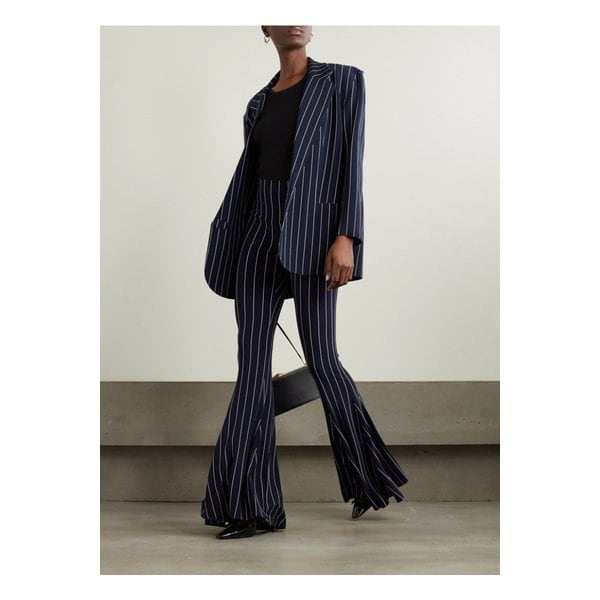 노마카말리 오버사이즈 핀스트라이프 스트레치 저지 블레이저 네이비 1647597338907620