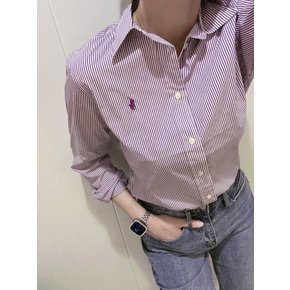 폴로 랄프로렌 25SS 남녀공용 클래식핏 스트라이프 긴팔 셔츠