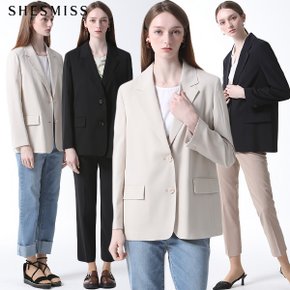 [쉬즈미스(SHESMISS)] 백 벤트 싱글 자켓 (택가격 278000원)