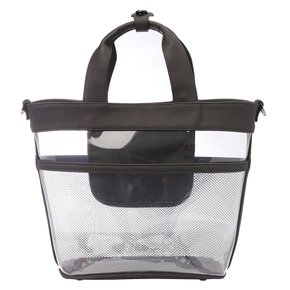 TRANSPARENT FISHNET MIDDY TOTE_V31B5BG624_BK