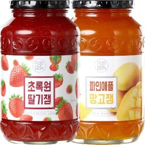 초록원 딸기잼 1kg + 파인애플망고잼 1kg (WDA2EA8)