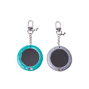 mirror key ring_round