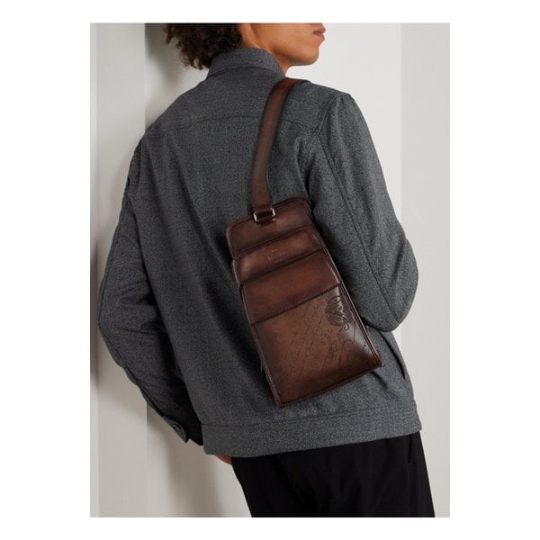 페리플 슬링 스크리토 풀그레인 베네치아 가죽 벨트 백 46376663162894909