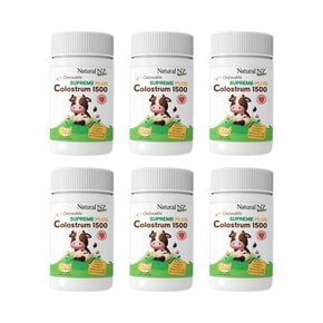 뉴질랜드 Natural NZ 네추럴엔젯 슈프림 플러스 초유 콜로스트럼 1500mg 츄어블 120정 6팩