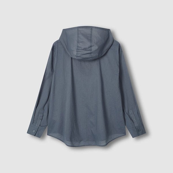 여 라이트코튼 루즈핏 후드 셔츠 J116203538096