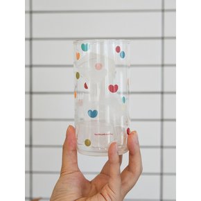 Heart pattern 내열유리컵