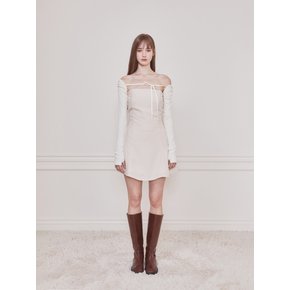 Fay bolero dress (Beige)