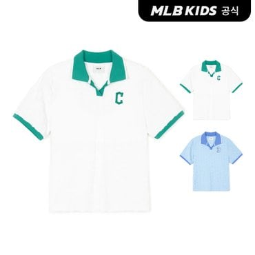 MLB키즈 (공식)24SS 클래식 모노그램 테리 피케티셔츠 (2color) 7APQM0143