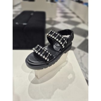 슈콤마보니 [여주점] Jewelry line sandal(black)_DG2AM25034BLK