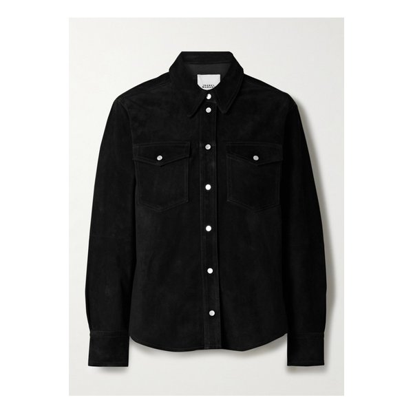 델시아 스웨이드 셔츠 블랙 46376663162889980