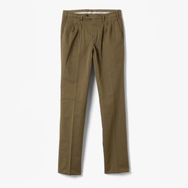 샌프란시스코마켓 GERMANO 제르마노 SLIM FIT 2PLEATS PANTS DARK KHAKI GEE1M30000A26