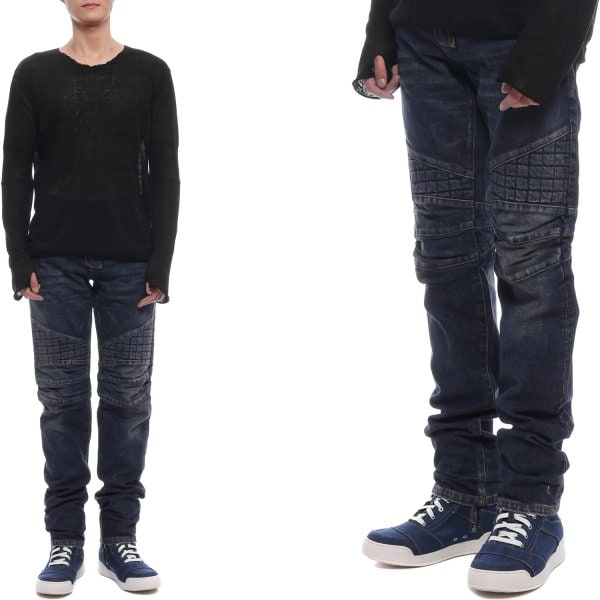 [부산점] 남성 바이커 데님 팬츠 (W2HT500B562M 155)